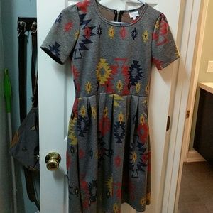 Lularoe LLR Amelia dress Aztec print